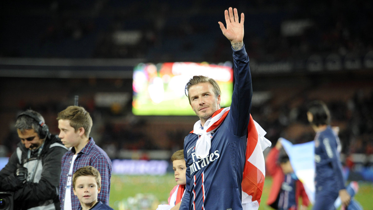 Världens mest kände fotbollspelare David Beckham gjorde 107 matcher i CL.